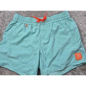 Watts Malibu Swim Trunks Mens Medium Carbon Cyan Beach Vacation